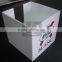 Best selling acrylic cube memo box notes paper holder