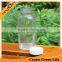 Clear Square Shape 250ml Glass Bottle For Juice