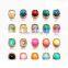 3D Nail Art DIY Decoration Vintage Bohemian 6mm*8mm Size Multicolor Round Pattern AB Rhinestone Nail Art Glitter For Nail Tools