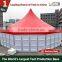 High Peak Hexagonal Tent with Glass Wall/ABS Wall/Wooden Floor