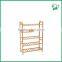Eco-friendly Customized Display Shelf Flat Shoe Rack 5 Tier Bamboo Shoe Rack
