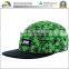 Small order high quality leaf print green custom 5 panel hats wholesale                        
                                                Quality Choice