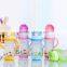 Kids Straw Portable Plastic Drinking Water Bottle