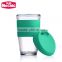 Mochic custom 16oz BPA free Promotional popular drinking coffee plastic cup / reusable water mug with silicone lid