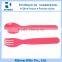 Customized Logo Children Baby Plastic Spoon And Fork Set With Box