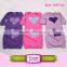 Hot sale baby evening gown Valentine day clothes baby romper gown rose heart pattern plain jumper maxi soft infant girl gown set