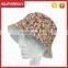 A-1327 fashion floral printing sun visor hat lady printed flower bucket hats women boho print bucket hat