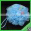 Top quality hot sale pe shower mesh bath sponge,shower puff mesh sponge