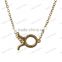 925 silver & gold zodiac pendants necklace - Taurus