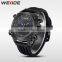 WEIDE fancy watches top brand Silicone watch strap relogios masculino 2016
