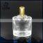 100ml flat clear glass perfume bottle with pump sprayer