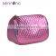 Promotional fashionable mini check cosmetic bag wholesale with custom logo
