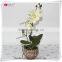 new design artificial orchid flower plants paper flower with pot
