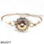 Wholesale silver snap button jewelry cuff bangles