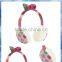 fairisle bow heart knitted girls earmuffs with faux fur lining
