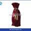 New Design High Quality Satin Wine Bag Green Packing Bags For Sale