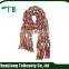 Custom baby cotton jacquard fashionable scarves kids knitting scarf