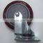 Medium duty single ball bearing pvc caster, Medium duty Industrial casters,Medium duty PU furniture swivel castor