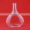 Hot selling cheap bulleitwse 700ml bottles short boston wine bottles lung shape whiskey bottle