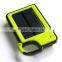Promotion! lowest price 1500Mah waterproof solar energy mobile power bank for samsung