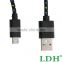 3M/10FT Hemp Rope Micro USB Charger Sync Data Cable Cord for Cell Phone New Free Shipping for micro usb cable