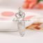 European And American Fashion Ring Ornament Crystal Crown Colored Glaze False Nail Ring Knucle For Women