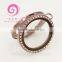 30 mm Coffee color stainless steel magnet glass floating locket for locket floating charm
