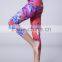 Ladies Colorful Printing Custom Pattern 3/4 Length Women Fitness Yoga Legging