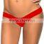 A37 Fashionable and Comfortable Black Red Low Waits Women Panty Summer Beach Wear Underwear 2015 New Solid Women Sexy G-string