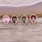 Mix Color Faceted Crystal Glass Connector Beads Water Drop shape with Pave Setting Zircon Gemstone Charm For Jewelry Making