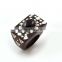 Handmade Ebony Wood Ring With 925 Sterling Silver With Black Onyx