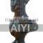 glossy black fashion window display female mannequin head for hats