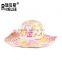 wholesale hat fashion printing lady hat paper straw hat