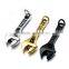 2016 Hip hop Gold Necklace Mens Silver Black Gun Plated Stainless Steel Wrench Pendants Charm Jewelry