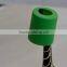 Colorful borosilicate glass water bottle travel bottle with plastic lid silicone sleeve handmade drinking ware 500ml
