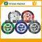 13.5g leaves and crown printed customized sticker clay poker chips