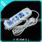 durable multi desktop smart electric switch and socket with dual USB ports