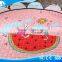 2017 Hot Sale Cartoon Rabbit&watermelon Kids Flower Shape Mats