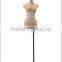 Fabric covered half body cloth female torso mannequin