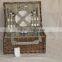 handmade wicker picnic basket hamper square picnic basket for 2 persons