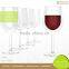 Novelty OEM European Decorative Pyrex Specialized Wine Glass