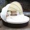 royal outdoor rattan furniture sunbed with canopy
