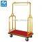 Stainless Steel Hotel Luggage Cargo Trolley 4 Wheels