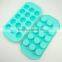 cute 15 cup round chocolate shape silicone ice maker factory in shenzhen China