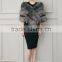 2016 new hot woman high-grade luxury winter warm wedding faux fox fur shawl lady cape coat