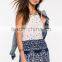 hot sale boho border elegant smocked romper whoelsale