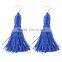 Bohemian jewelry fashion woven colorful tassel dangle earrings for women