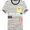 Men Stripe T-shirts Round Neck Casual Summer Short Sleeve T Shirts Brand High Quality Bamboo Cotton