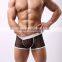 MGOO New Arrival Black Mesh Boxer Short Mens Transparent Sexy Tight Thongs Jocks st04
