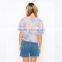 fashional flower print women's tshirt custom printed tshirts